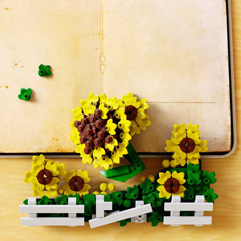 Sunflower Mosaic Painting Bricks Toy