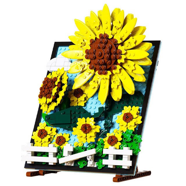 Sunflower Mosaic Painting Bricks Toy