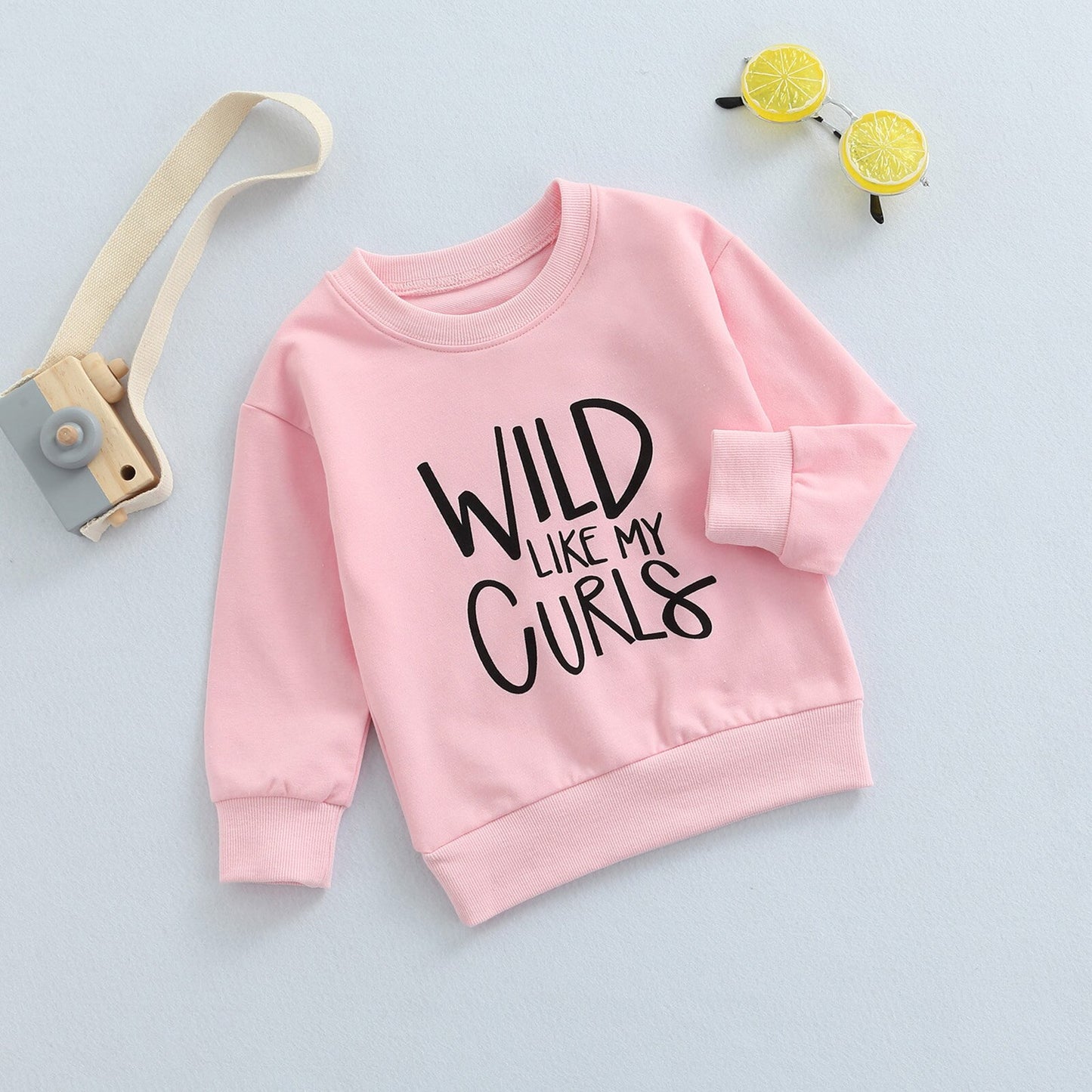 Baby Sweatshirt Tops with Letter Print