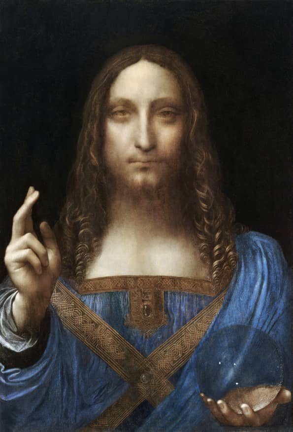 Leonardo da Vinci's Salvator Mundi(Circa 1500) famous painting