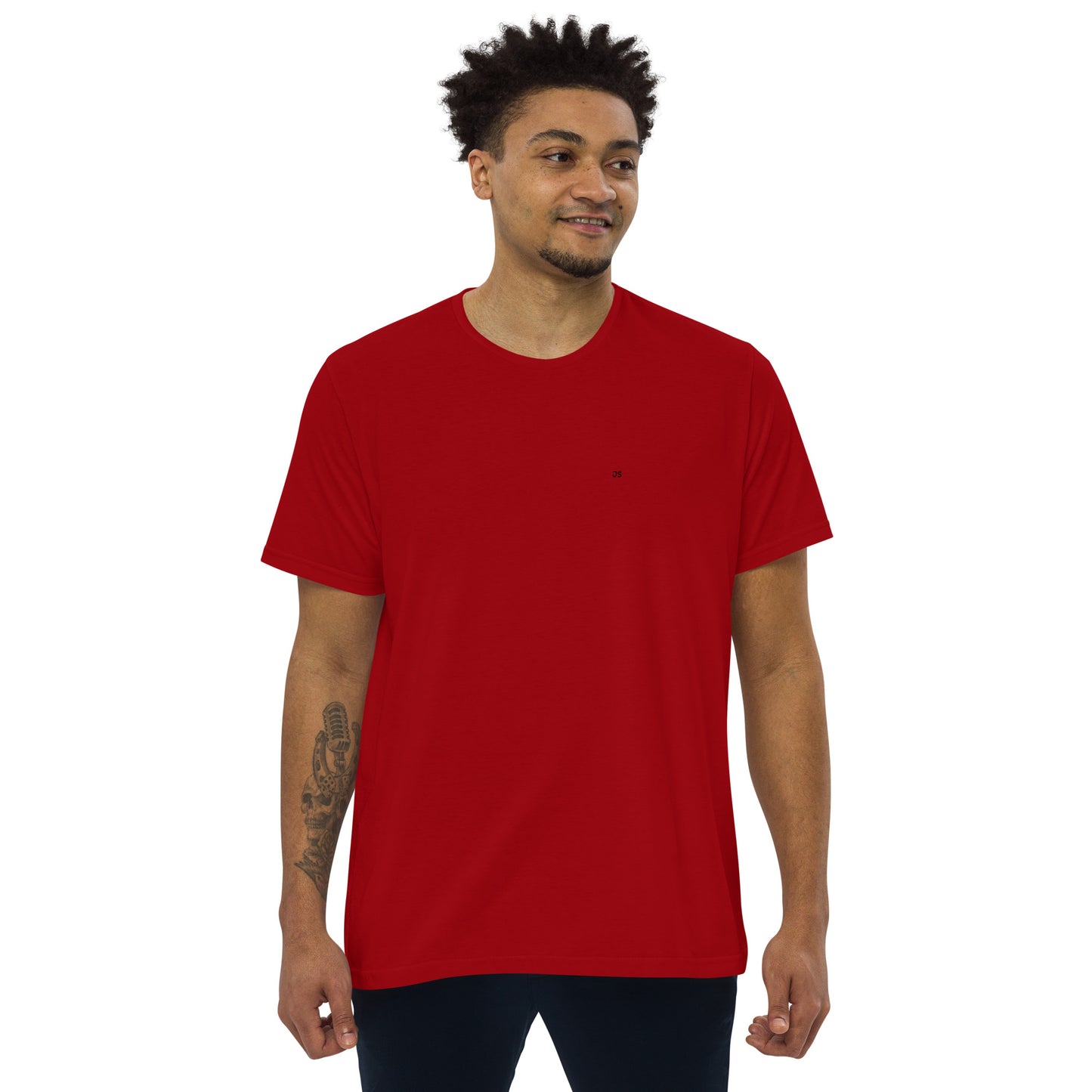 Men's fitted straight cut t-shirt