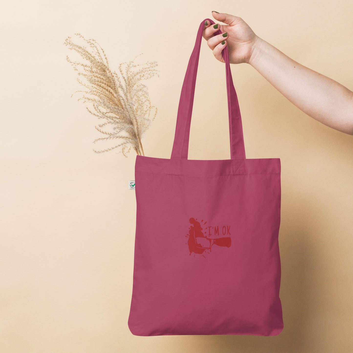 Organic fashion tote bag