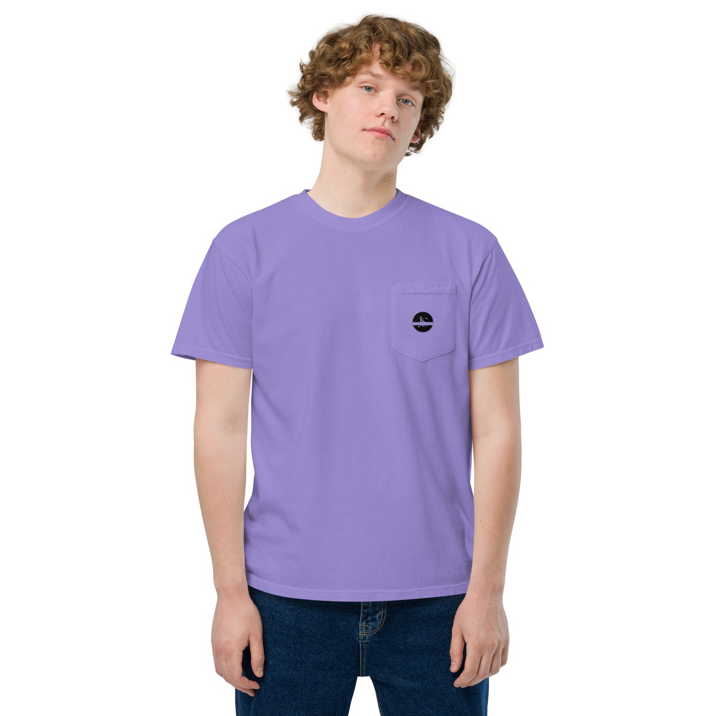 Unisex garment-dyed pocket t-shirt