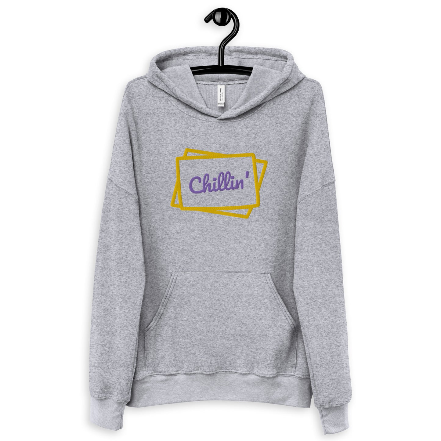 Unisex sueded fleece hoodie