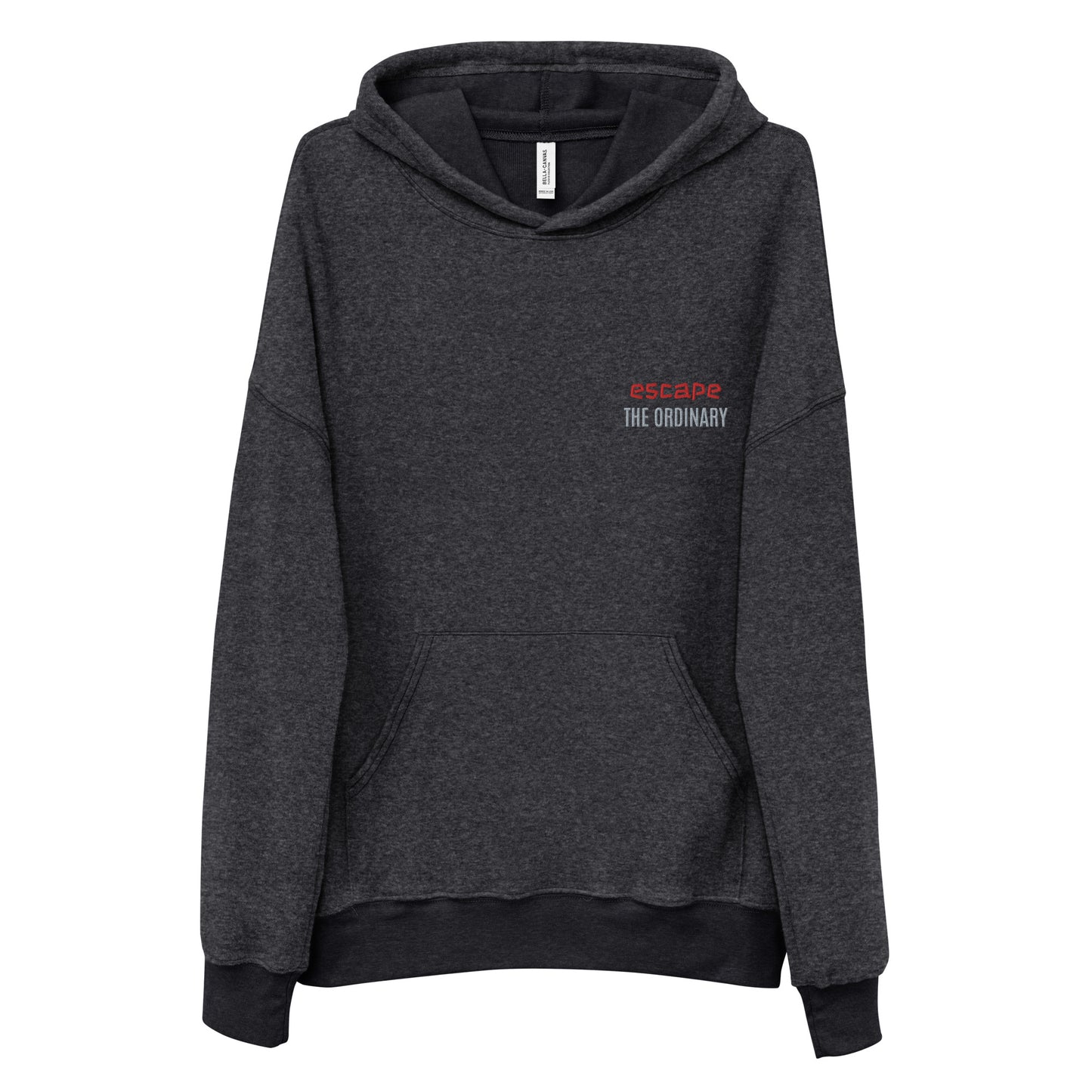 Unisex sueded fleece hoodie