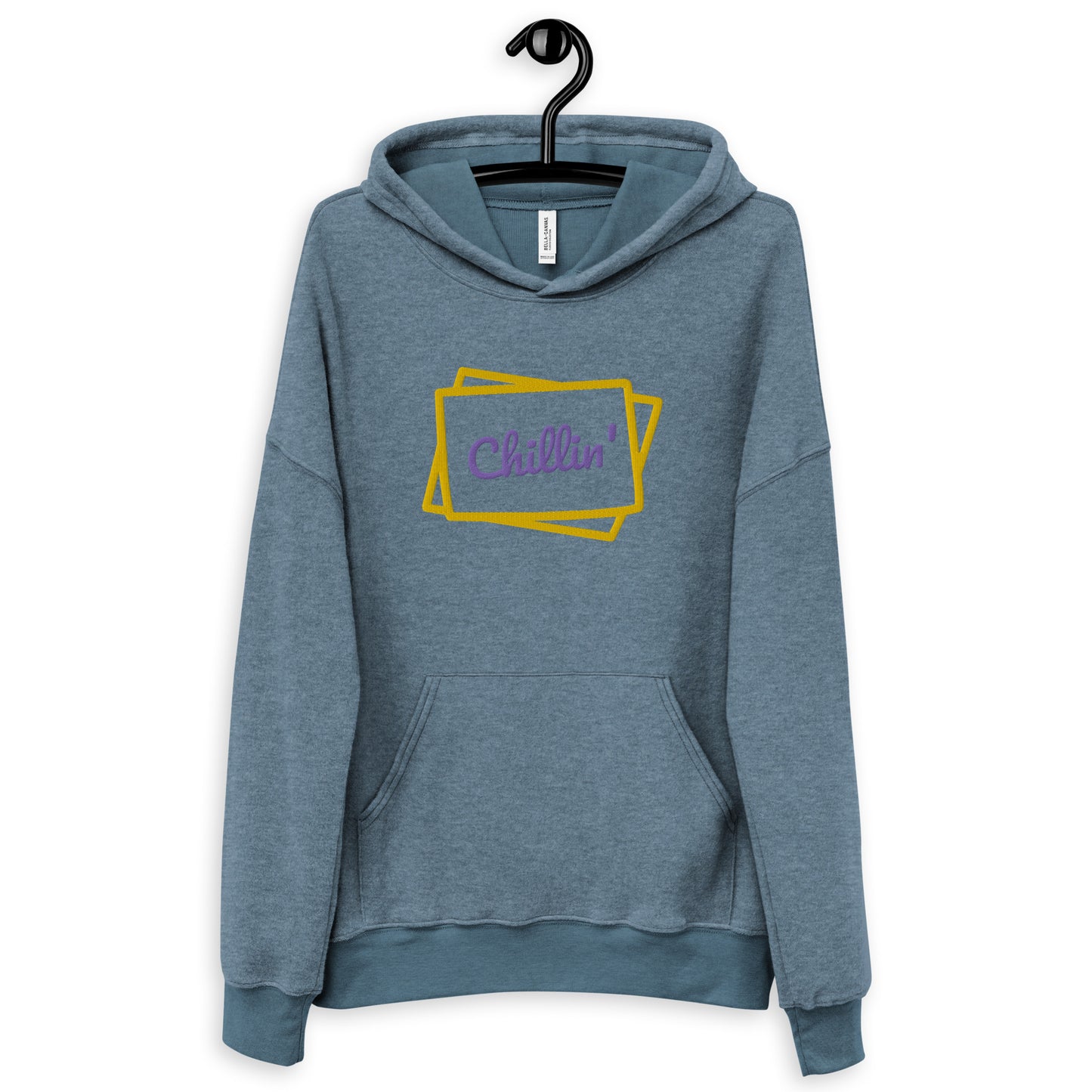 Unisex sueded fleece hoodie