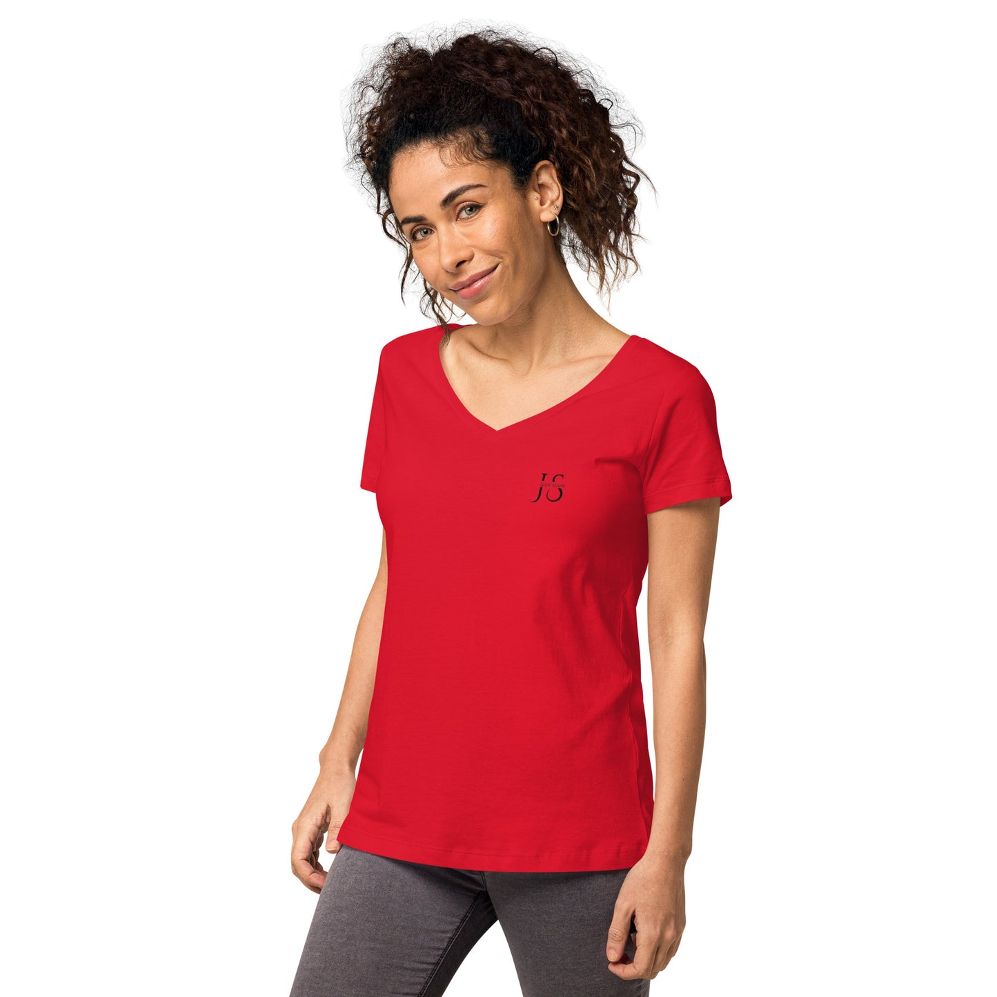 Women’s fitted v-neck t-shirt