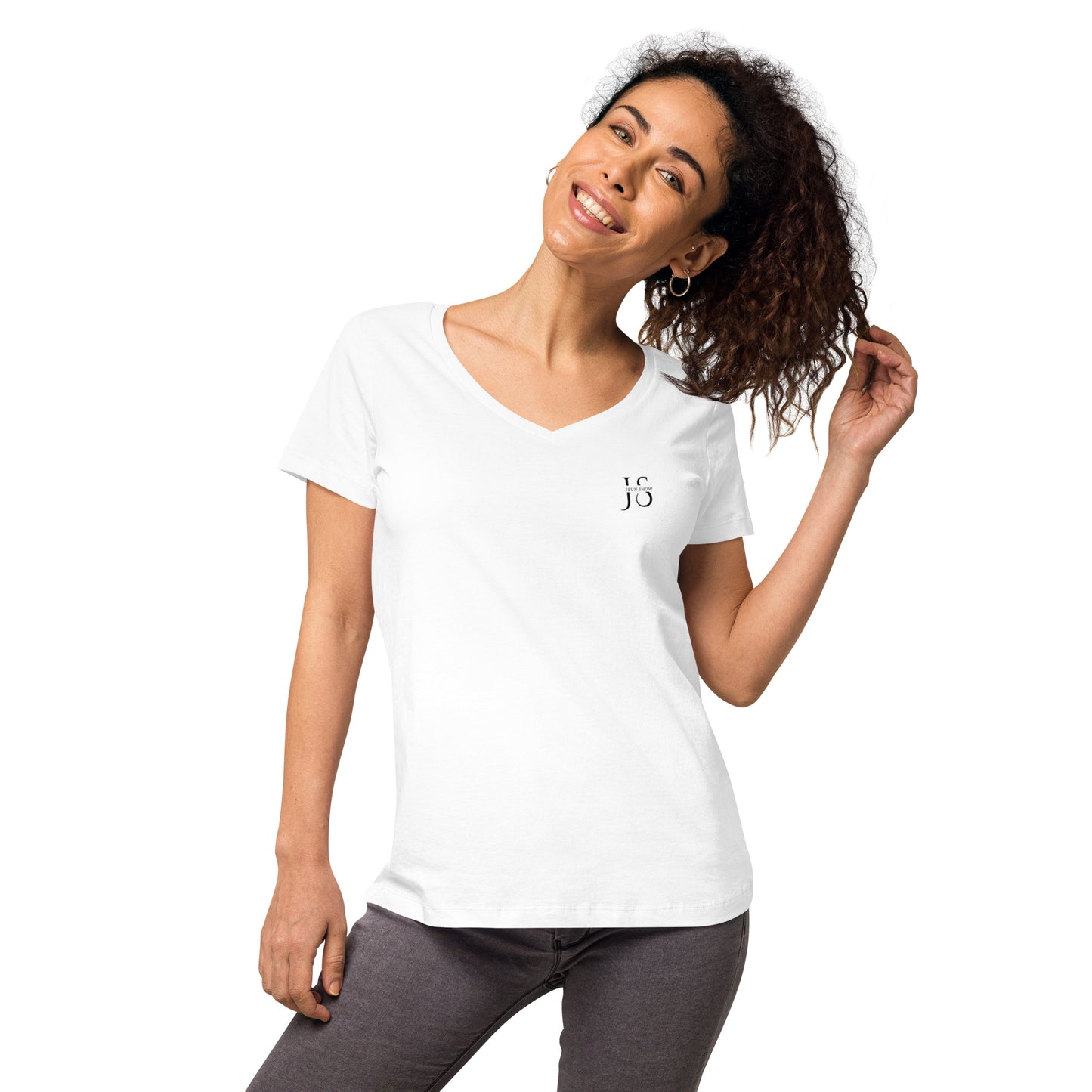 Women’s fitted v-neck t-shirt