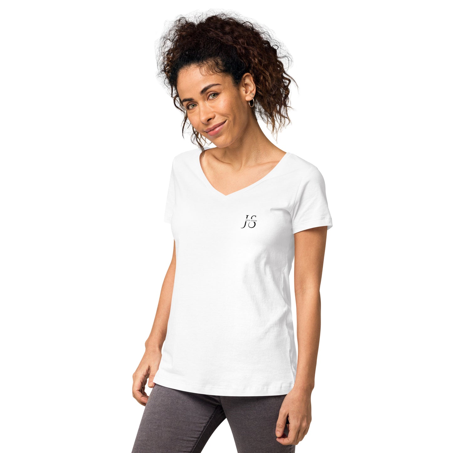 Women’s fitted v-neck t-shirt